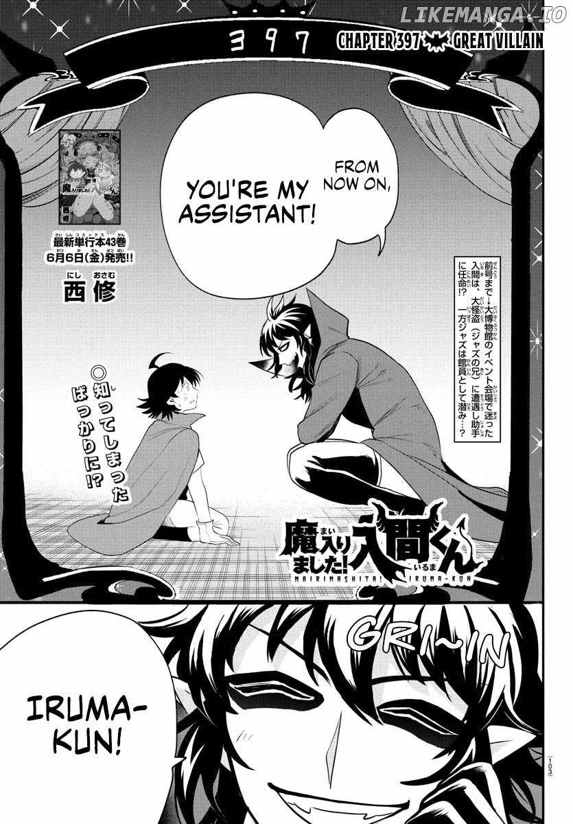 Mairimashita! Iruma-kun Chapter 397 1